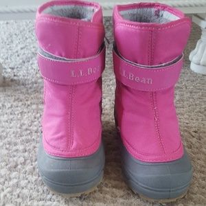 LL Bean girls snow boots